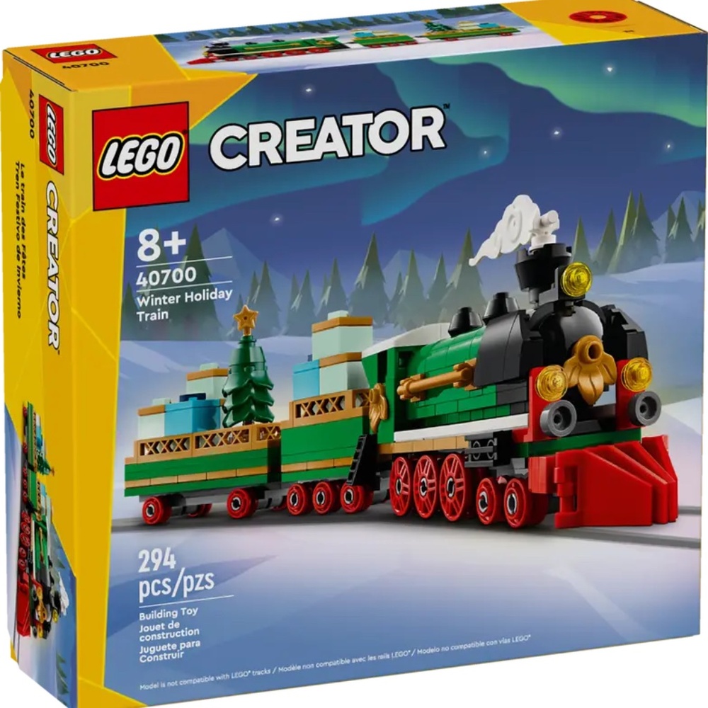 [NEW] Lego Creator Winter Holiday Train 40700 294 Pieces